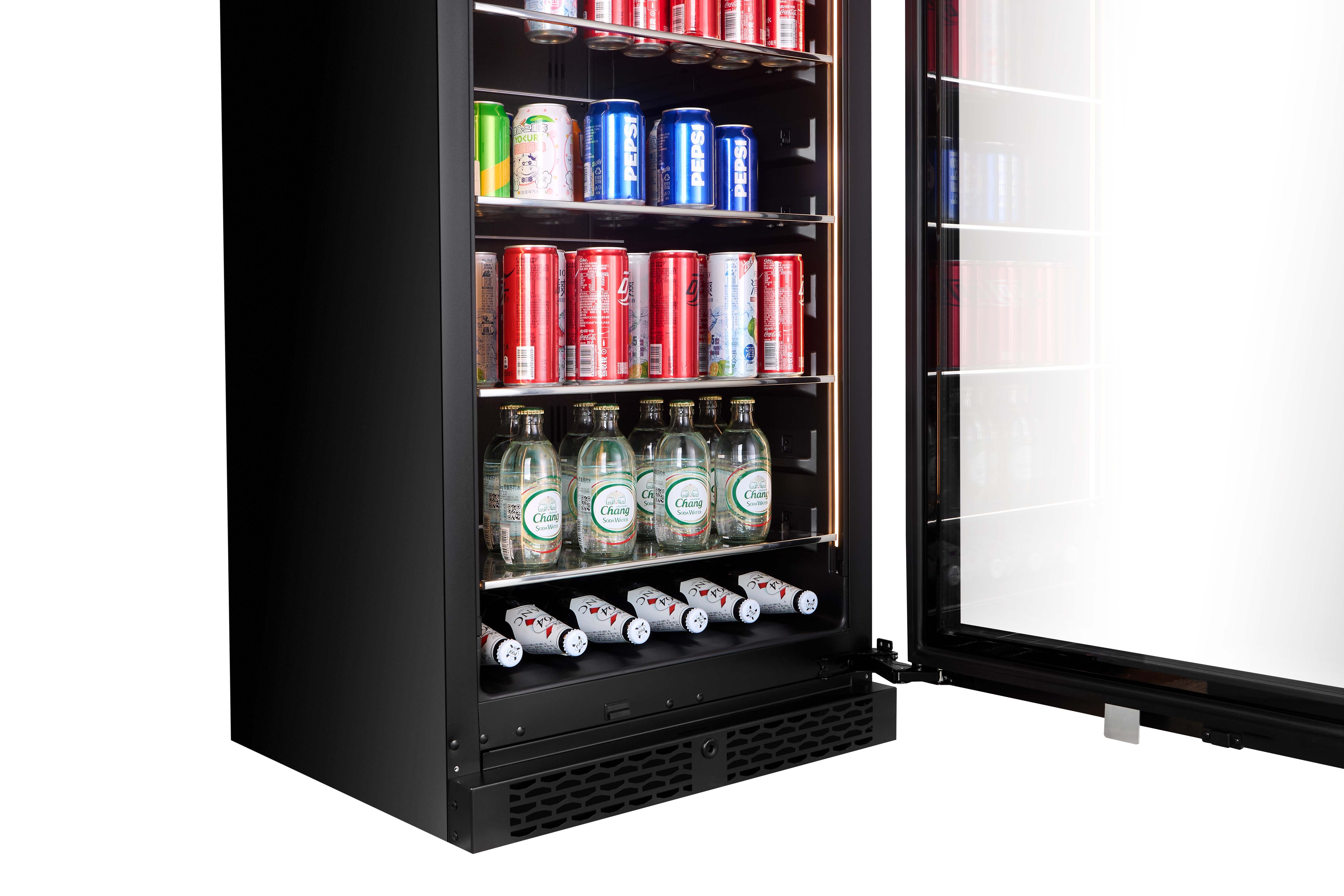 BV122S-BLACK - 336L / 315 Can Beverage Fridge