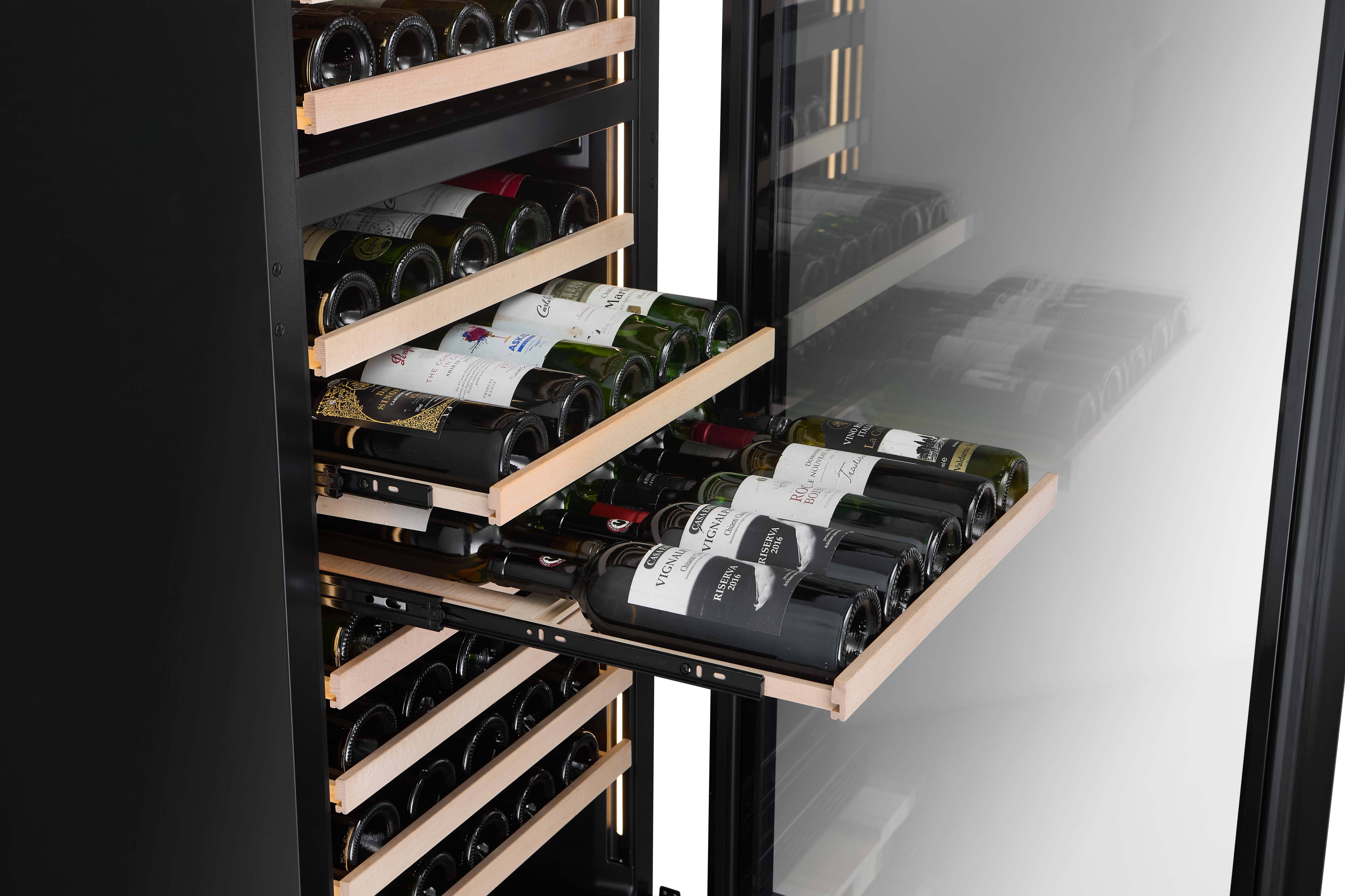 FWS154D-BLACK - 154 Bottle Wine Fridge