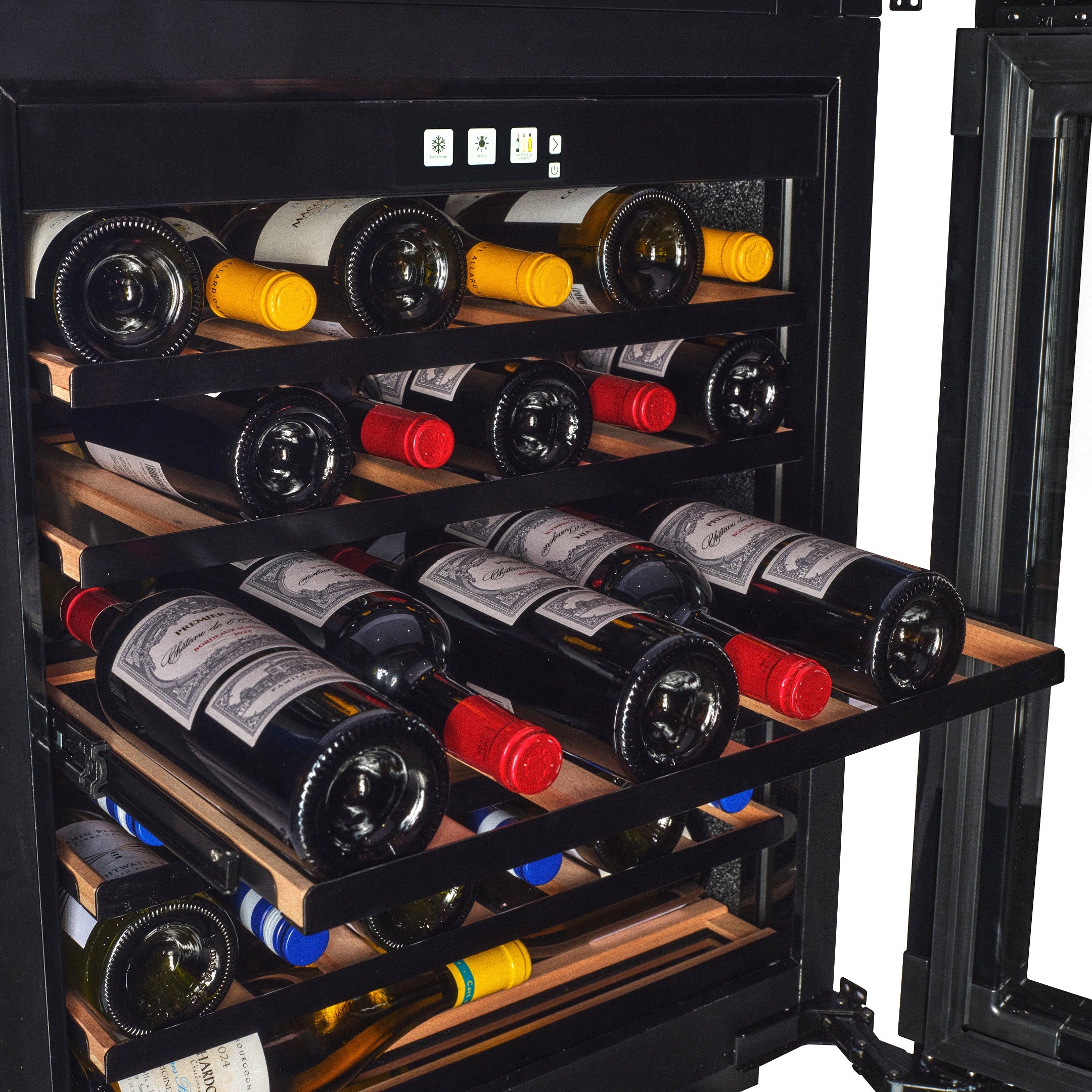 W30PANEL-TO - 450mm Deep - Panel Ready Wine Fridge - 33 Bottle - Push2open