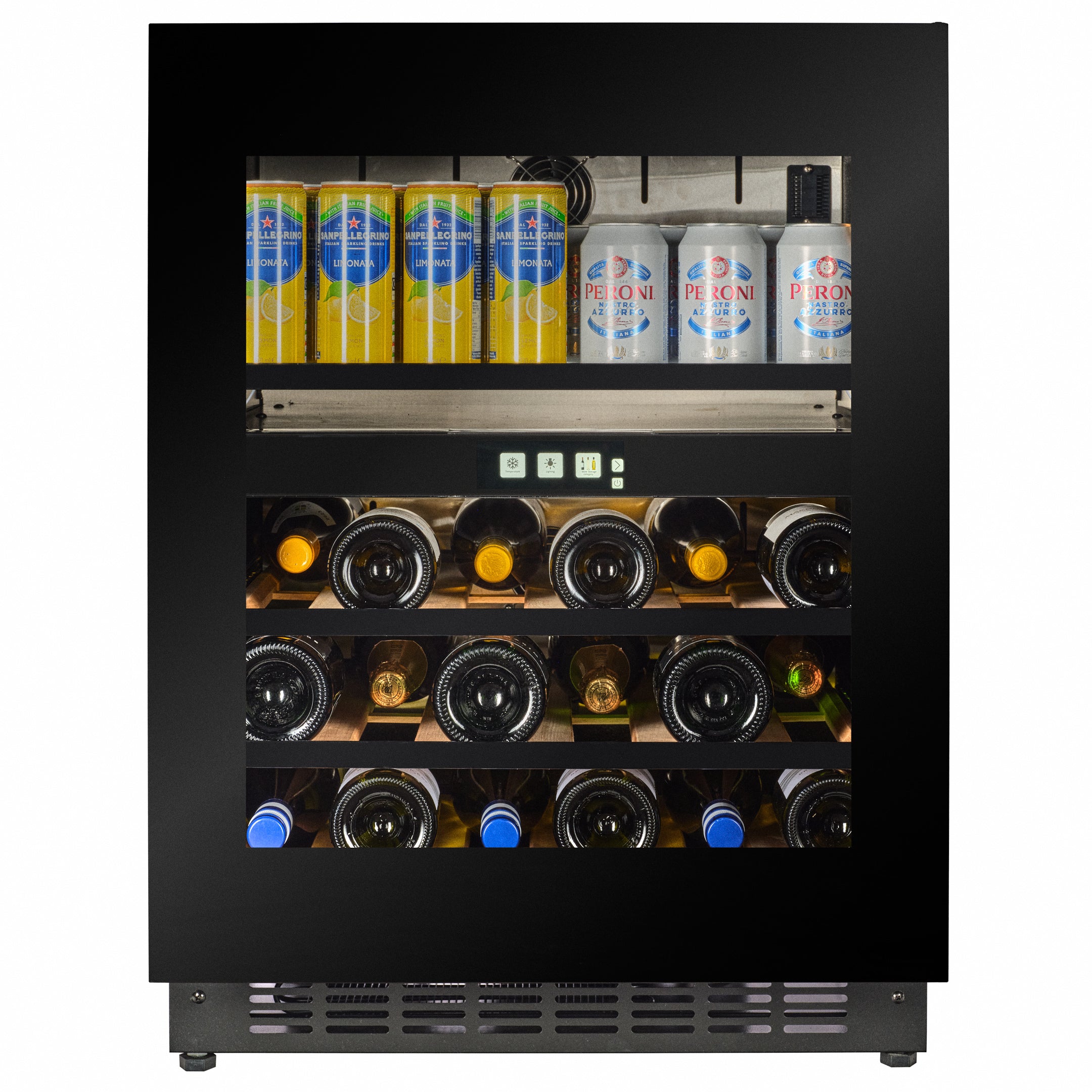 WBV36B-TO - Push 2 Open Beverage Centre - 22 Bottle/44 Cans - Black