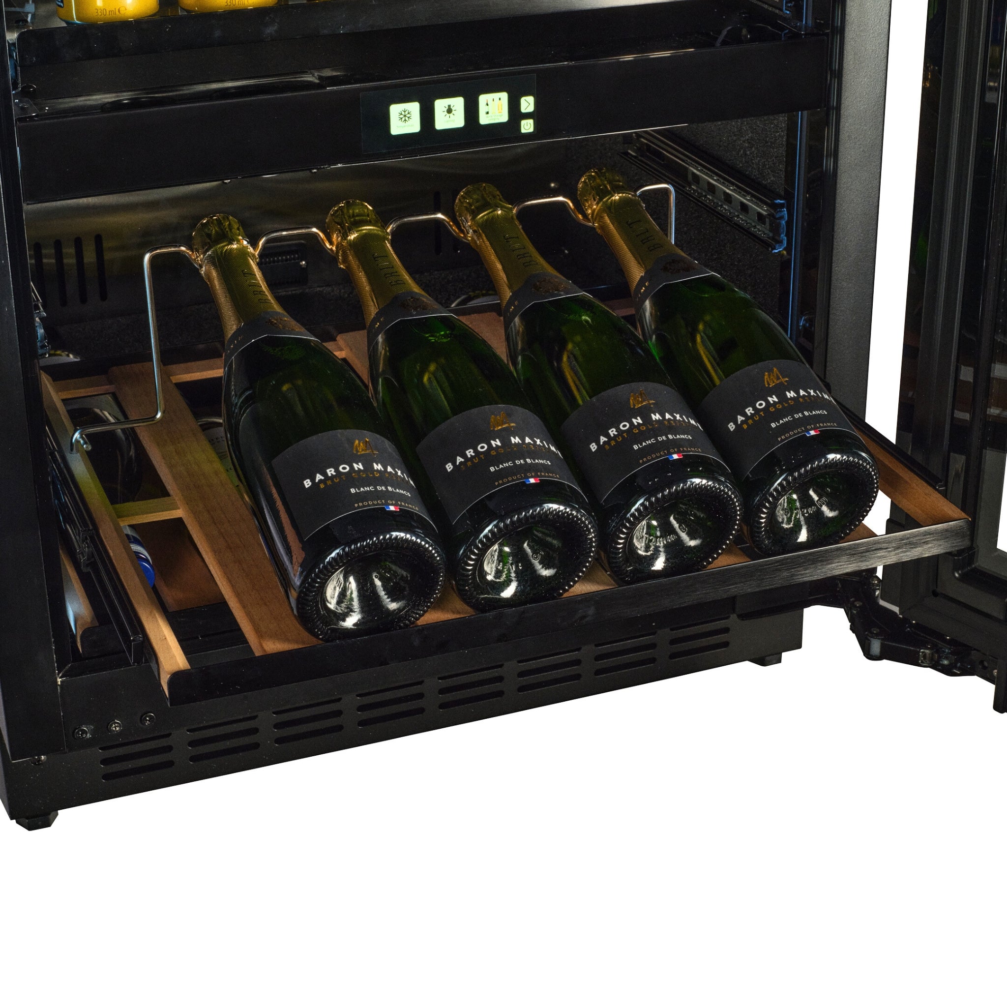 WBV36B-TO - Push 2 Open Beverage Centre - 22 Bottle/44 Cans - Black