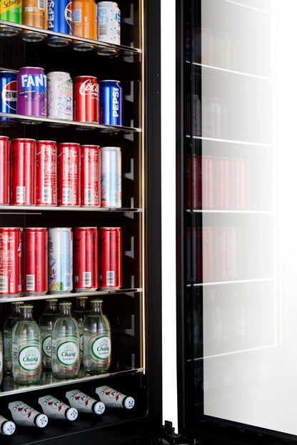 BV122S-BLACK - 336L / 315 Can Beverage Fridge