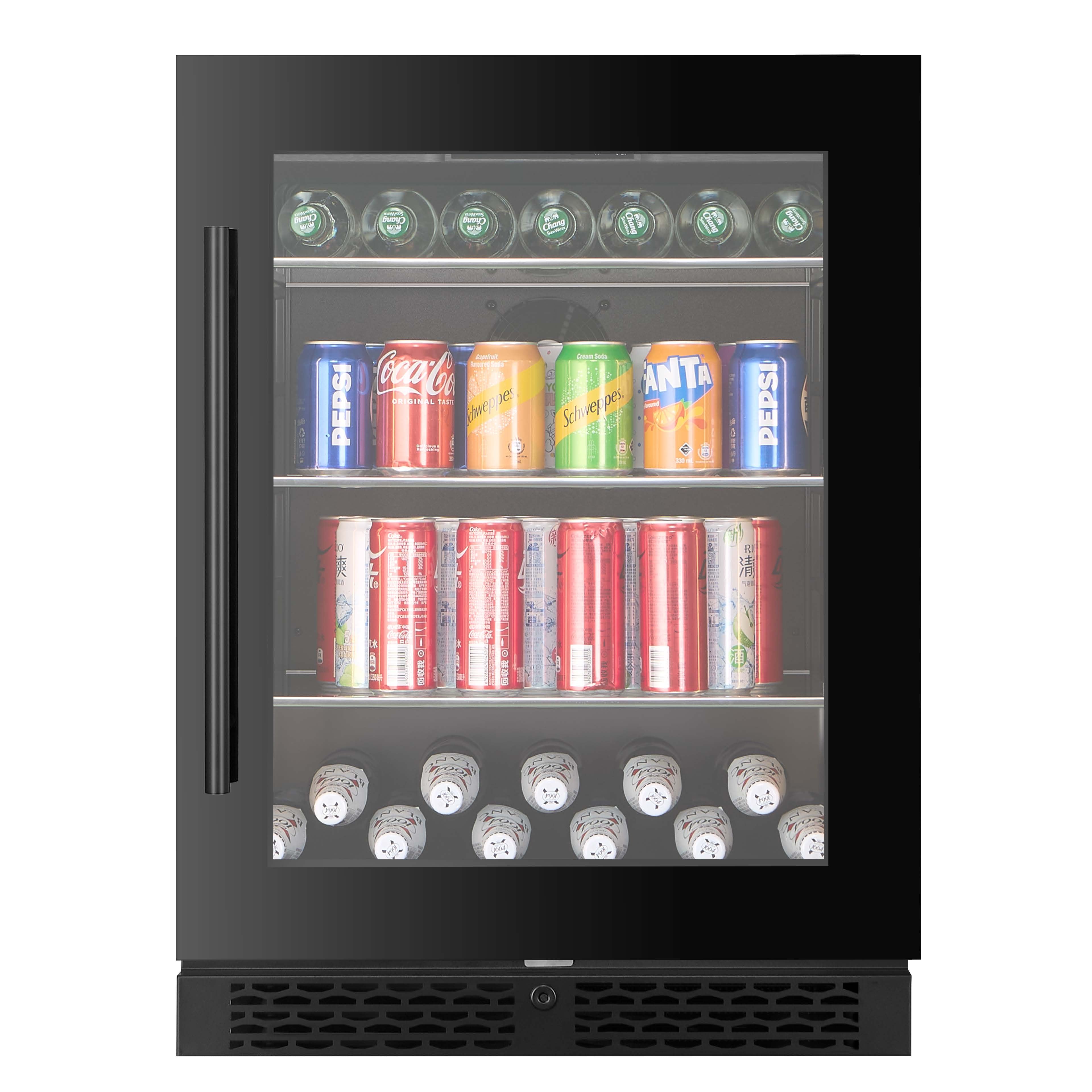BV46S-BLACK - 127L / 141 Can Beverage Fridge