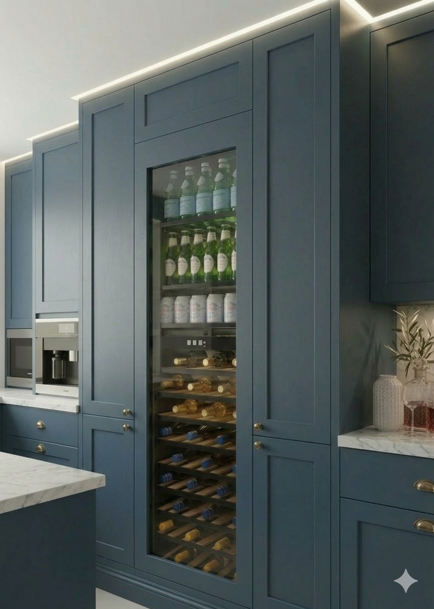 WBV99PANEL-TO - Push To Open Integrated Beverage Center - Panel ready