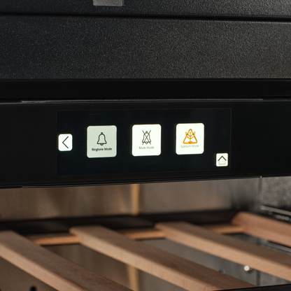 TFT-BV18B-TO - 300mm wide - Push 2 Open Beverage Fridge - 51L - Black Glass