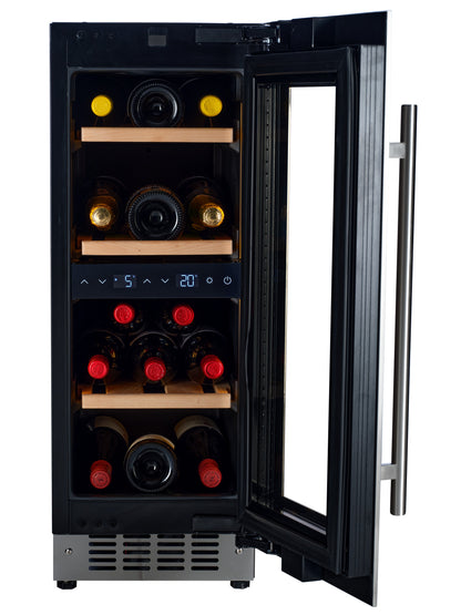 W18D-SSH - Dual Zone Wine Fridge - 18 Bottle - Stainless steel