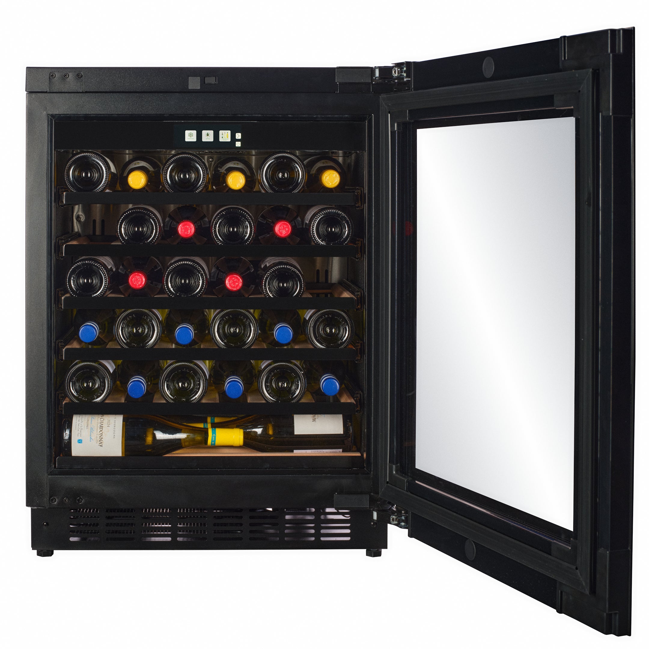 W30PANEL-TO - 450mm Deep - Panel Ready Wine Fridge - 33 Bottle - Push2open