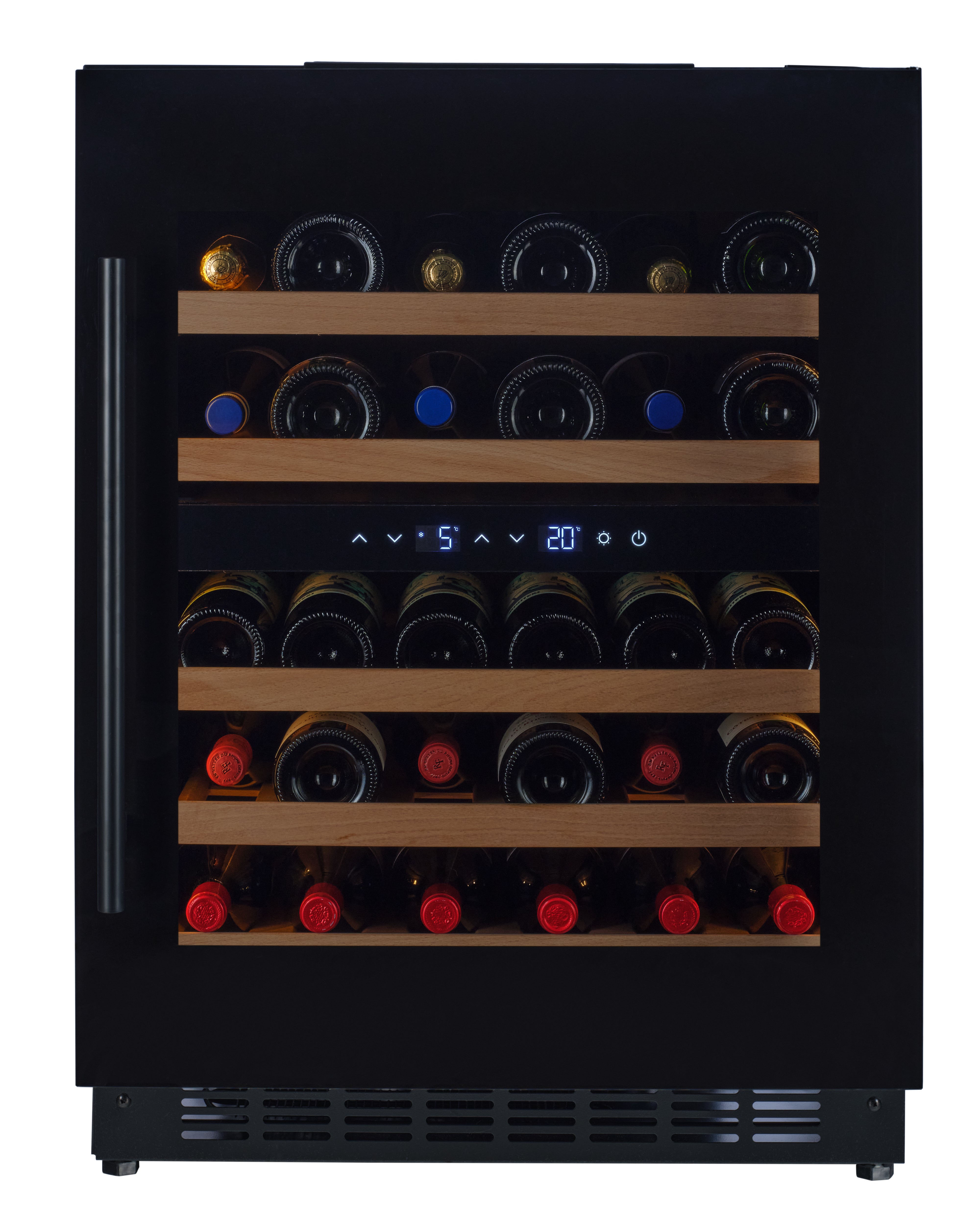 W34-BH - Wine Fridge - 36 Bottle - Black Glass