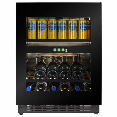 WBV36B-TO - Push 2 Open Beverage Centre - 22 Bottle/44 Cans - Black