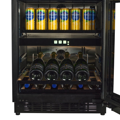 WBV36B-TO - Push 2 Open Beverage Centre - 22 Bottle/44 Cans - Black