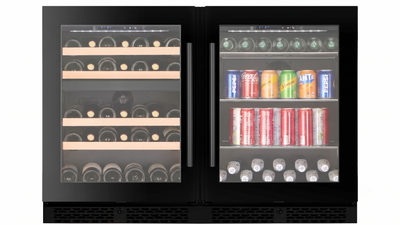WBV46D-BLACK - Wine & Beverage Combination